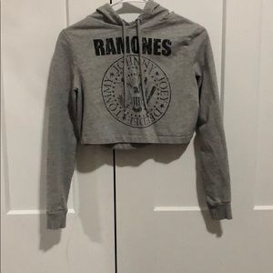 crop top hoodie